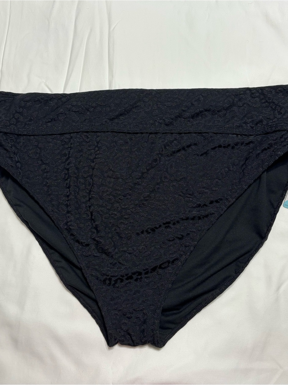 Black Cheetah Print Bikini Bottom